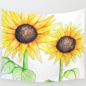Society6 Sunflower Tapestry
